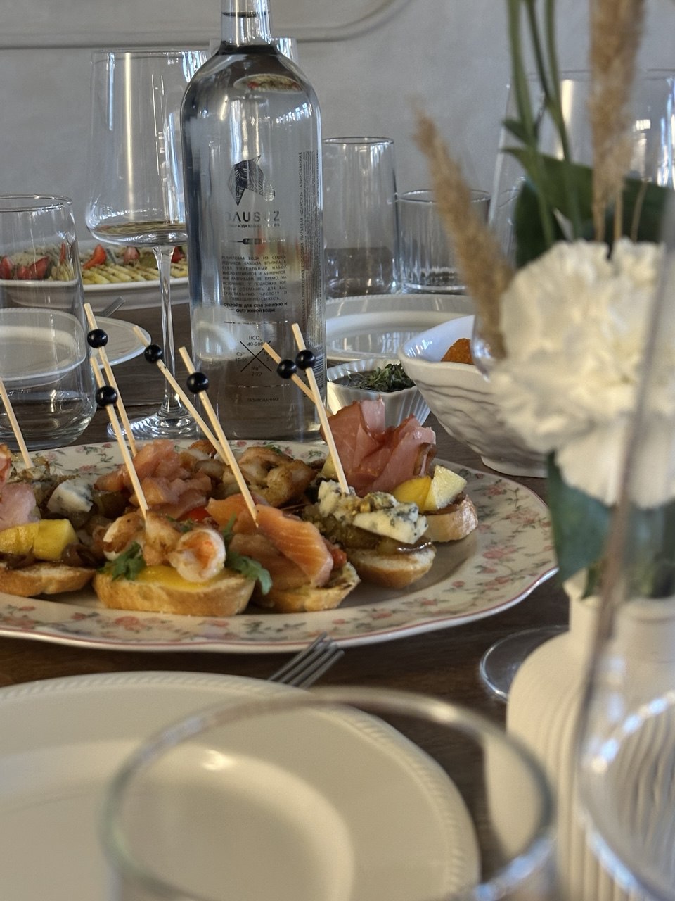 Детали сервировки для мероприятия